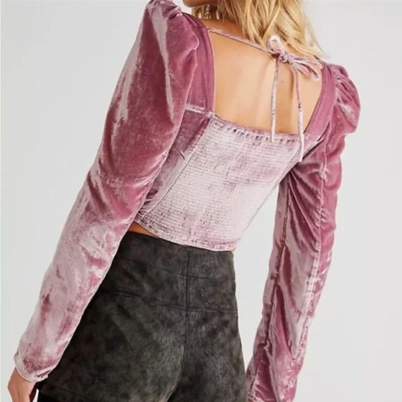 NWOT Bridgette velvet top by Free People in sizes Small and Medium - Picture 5 of 12
